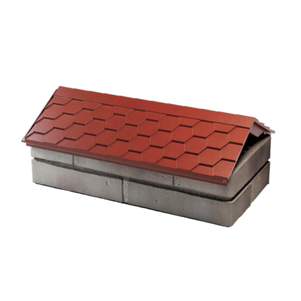 Парапет Zking Эверест Красный с посадкой на 1 кирпич (200/225/255мм) в Мурманске фото