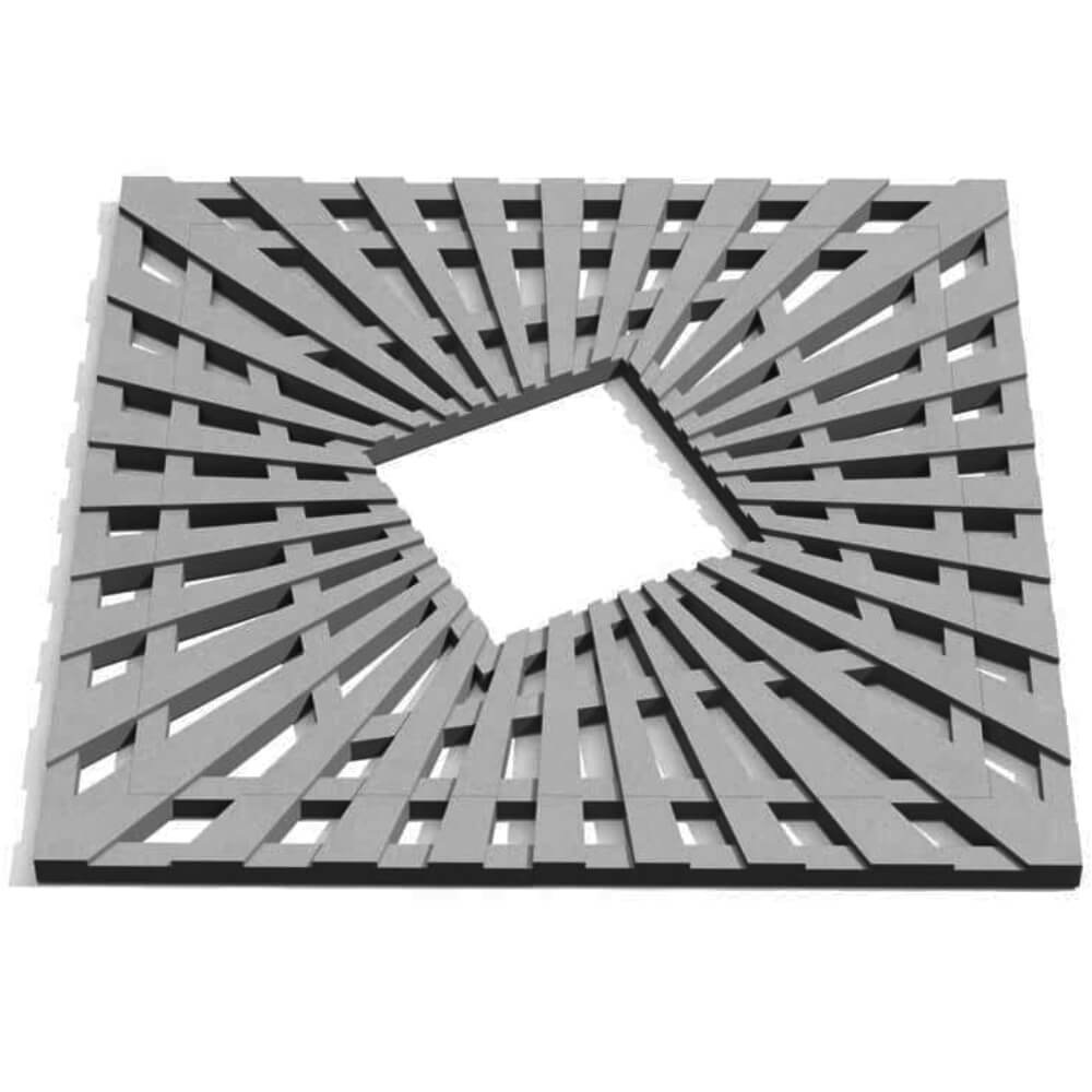 Приствольная решетка для дерева ZKING ATMOSPHERE 1.2х1.2м Серая Мурманск фото