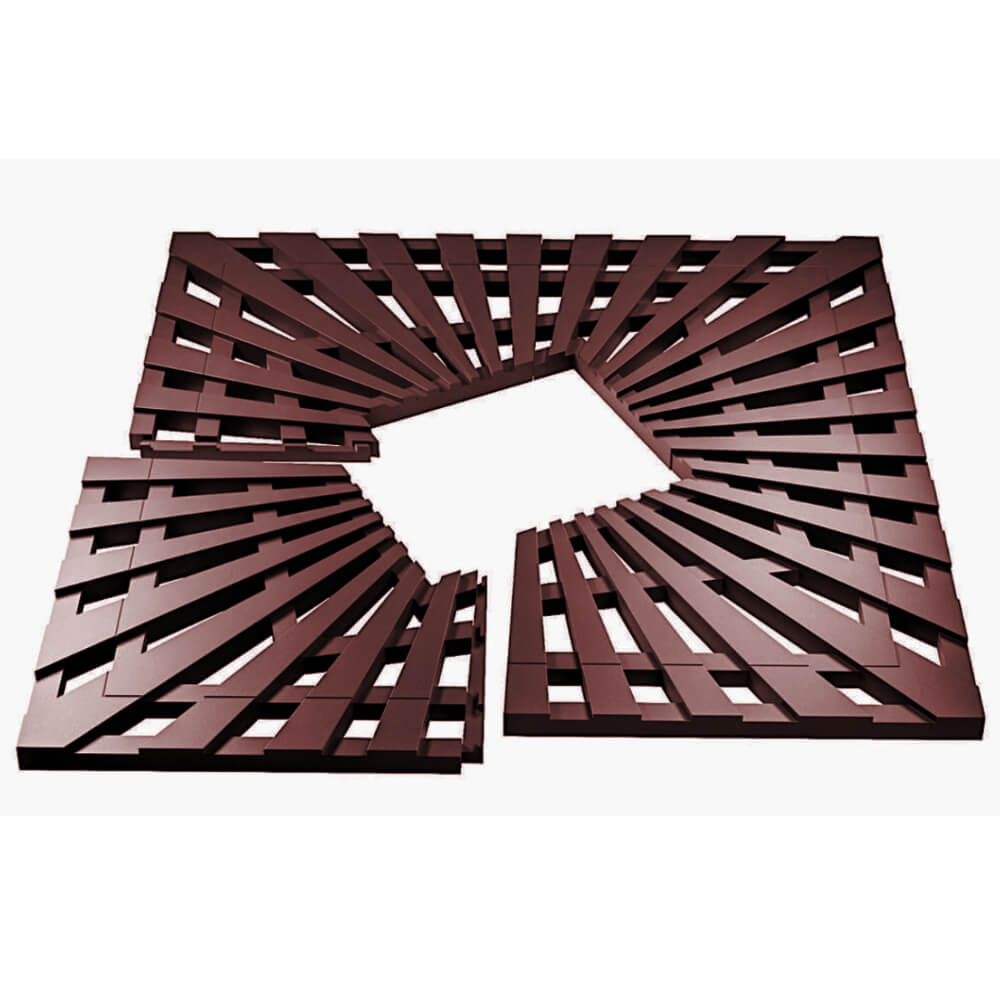 Приствольная решетка для дерева ZKING ATMOSPHERE 1.2х1.2м Коричневая в Мурманске фото