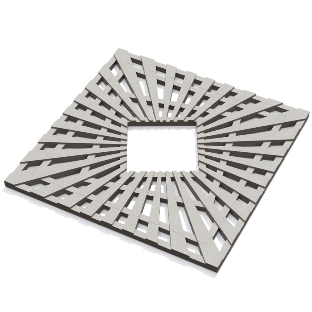 Приствольная решетка для дерева ZKING ATMOSPHERE 1.2х1.2м Бежевая в Мурманске фото