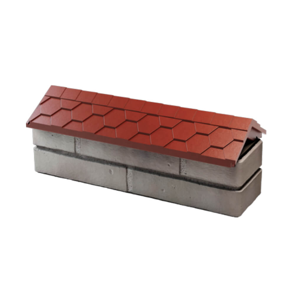 Парапет Zking Эверест Красный с посадкой на 0.5 кирпича (130мм) в Мурманске фото