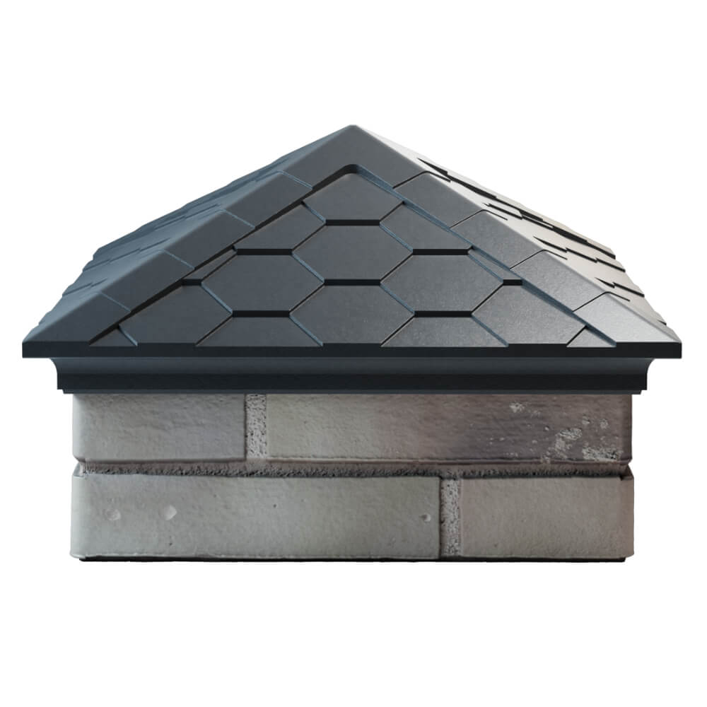 Колпак Zking Эверест Серый на столб 1.5х1.5 кирпича (390х390мм) Мурманск фото