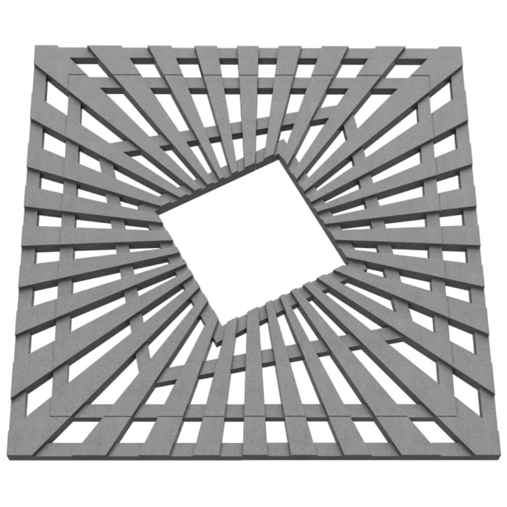 Приствольная решетка для дерева ZKING ATMOSPHERE 1.2х1.2м Серая в Мурманске фото