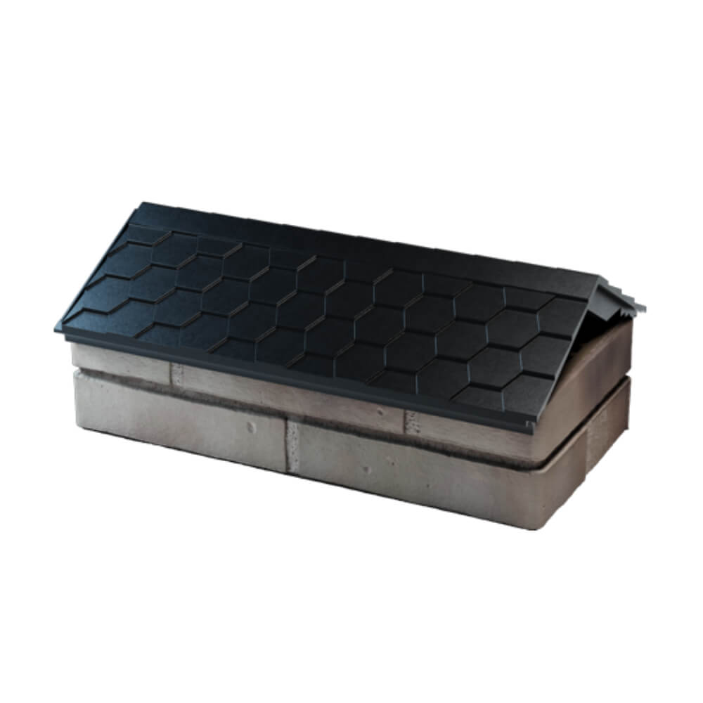 Парапет Zking Эверест Черный с посадкой на 1 кирпич (200/225/255мм) в Мурманске фото