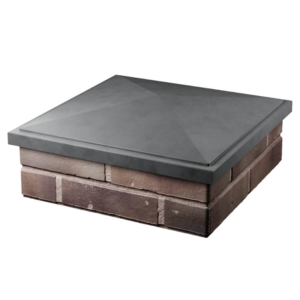 Колпак Zking БонаМоно Серый на столб 2х2 кирпича (515х515, 530х530мм) в Мурманске фото