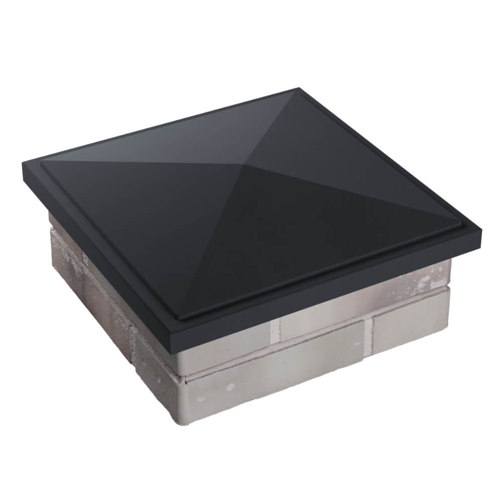 Колпак Zking БонаМоно Серый на столб 1.5х1.5 кирпича (385х385, 400х400мм) в Мурманске фото