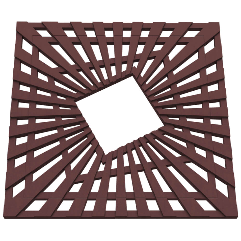 Приствольная решетка для дерева ZKING ATMOSPHERE 1.2х1.2м Коричневая в Мурманске фото