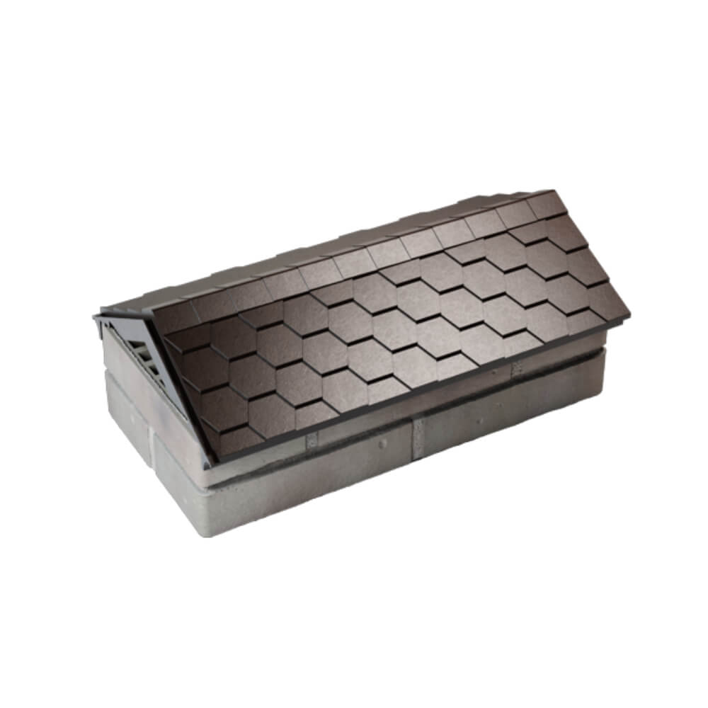 Парапет Zking Эверест Коричневый с посадкой на 1 кирпич (200/225/255мм) в Мурманске фото