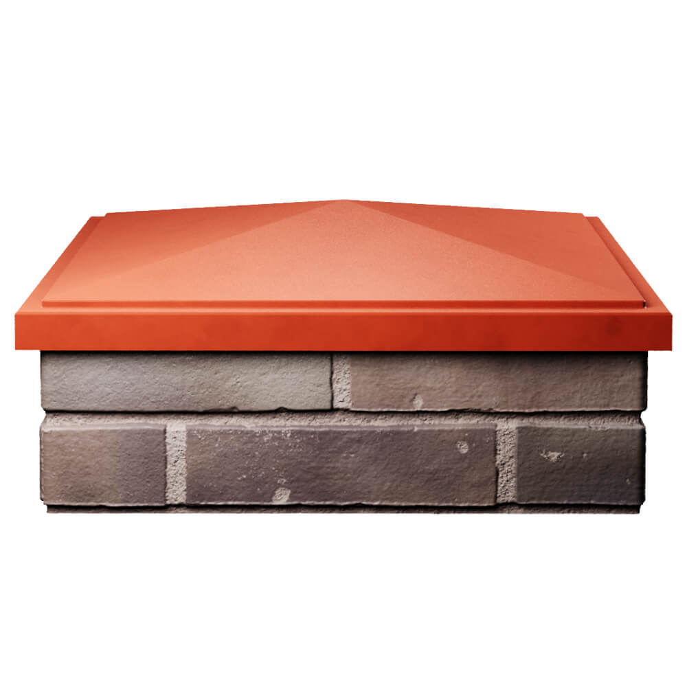 Колпак Zking БонаМоно Красный на столб 2х2 кирпича (515х515, 530х530мм) Мурманск фото