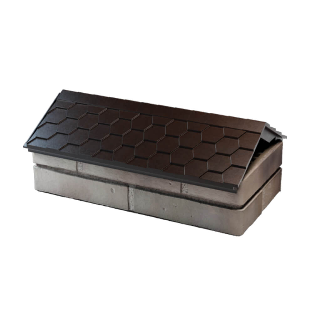 Парапет Zking Эверест Коричневый с посадкой на 1 кирпич (200/225/255мм) в Мурманске фото