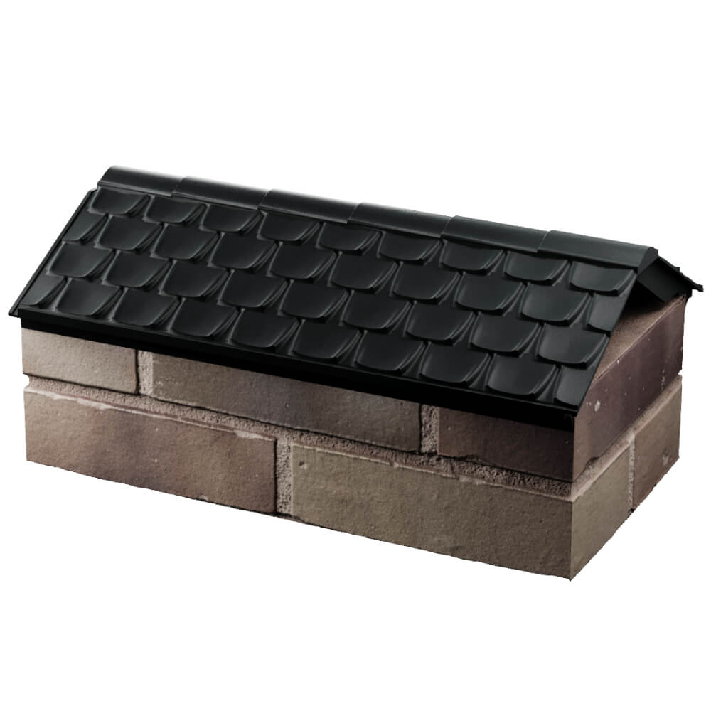 Парапет Zking Эльбрус Черный с посадкой на 1 кирпич (255мм) в Мурманске фото