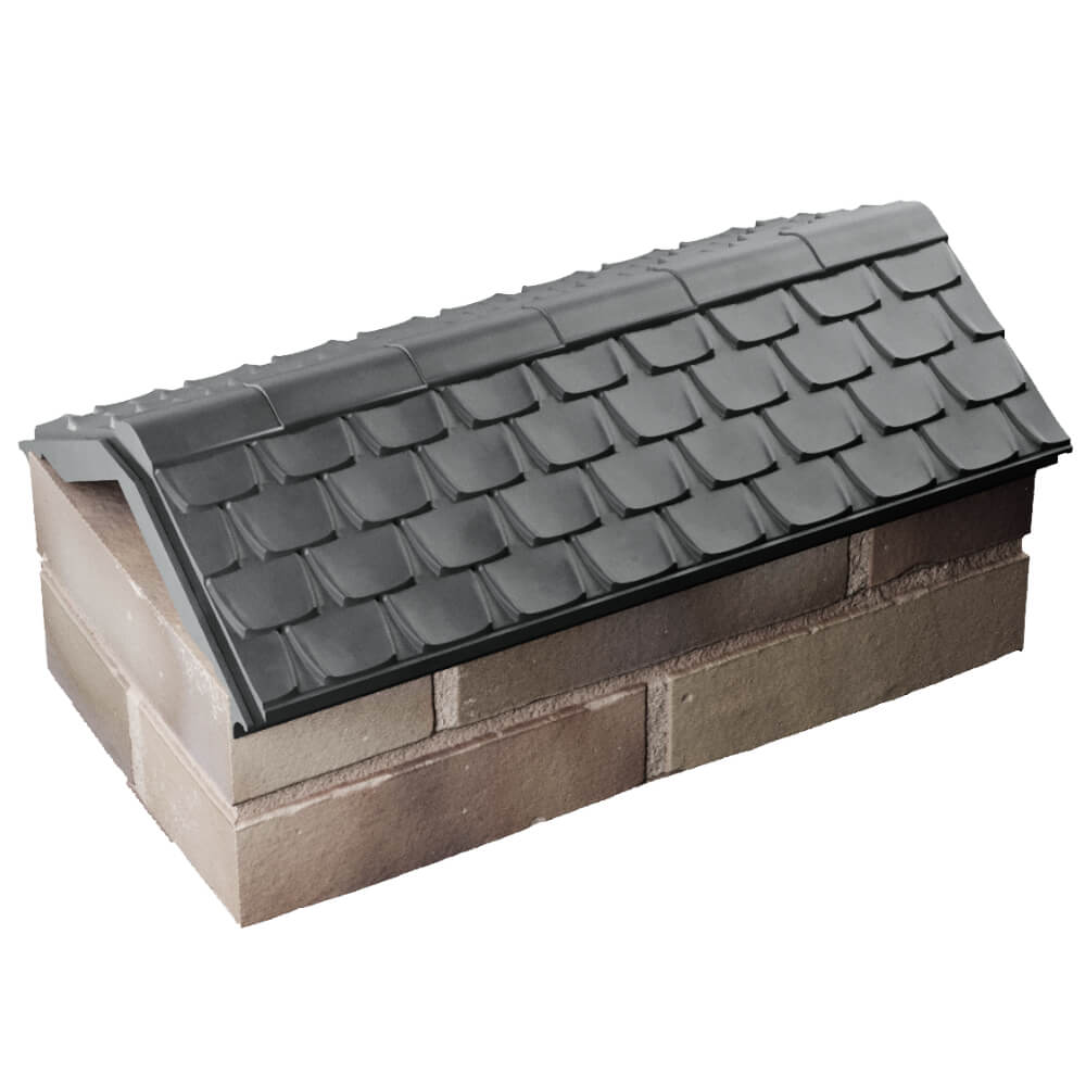 Парапет Zking Эльбрус Серый с посадкой на 1 кирпич (255мм) в Мурманске фото