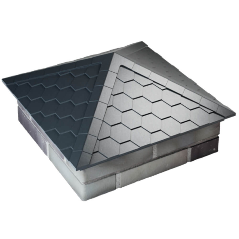 Колпак Zking Эверест Серый на столб 2х2 кирпича (535х535мм) Мурманск фото