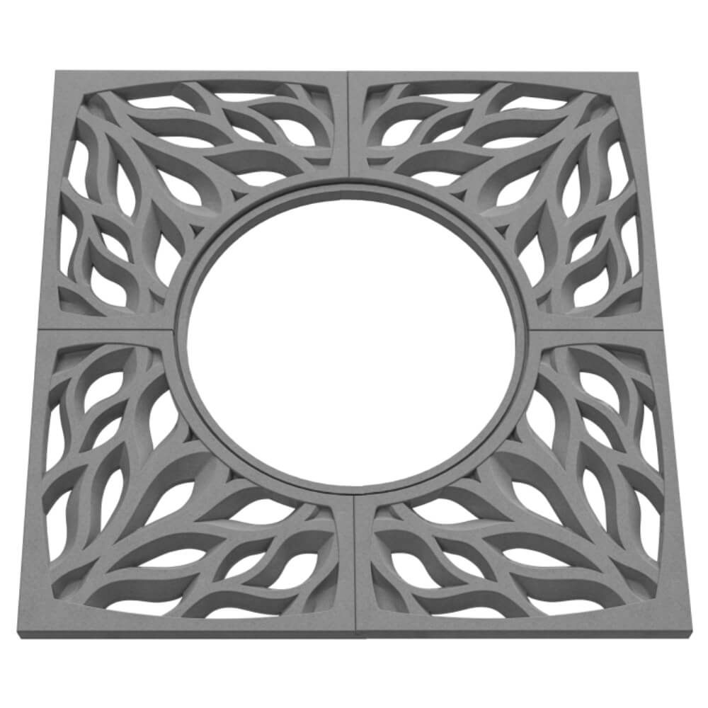 Приствольная решетка для дерева ZKING CRUST 1.2х1.2м Серая в Мурманске фото