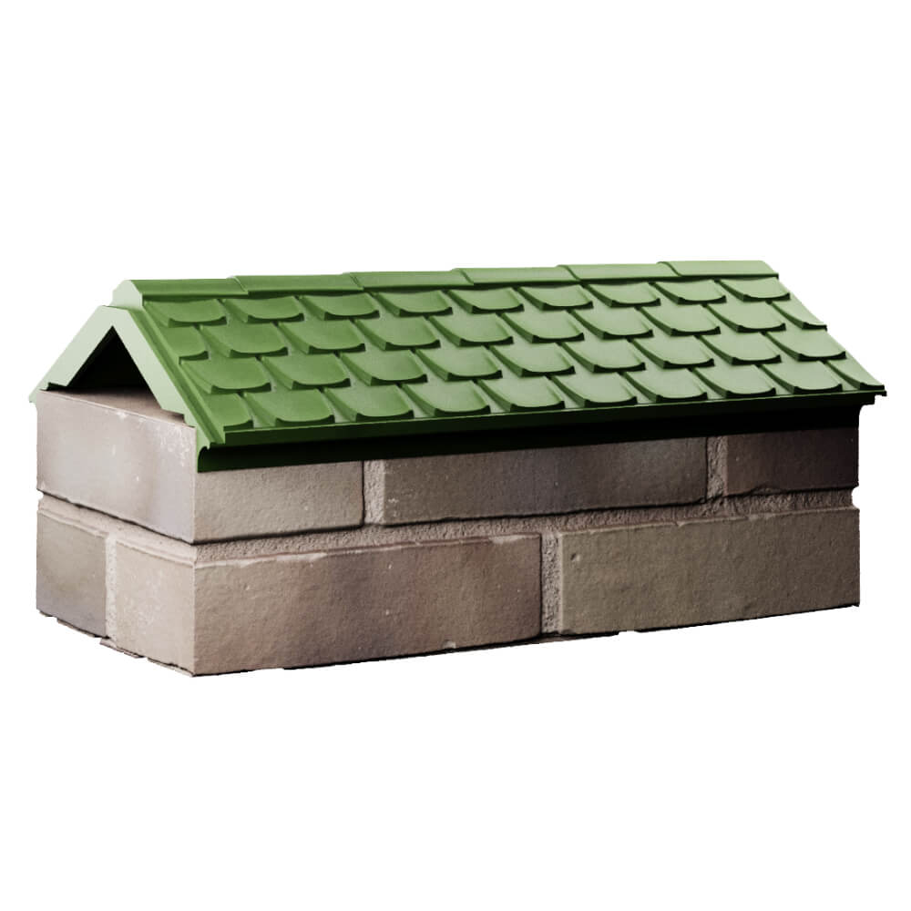 Парапет Zking Эльбрус Зеленый с посадкой на 1 кирпич (255мм) Мурманск фото