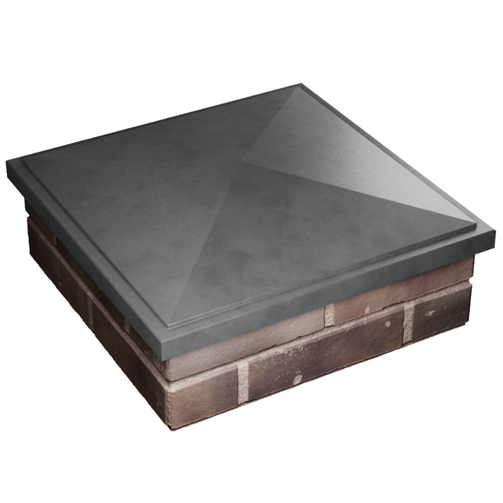 Колпак Zking БонаМоно Серый на столб 2х2 кирпича (515х515, 530х530мм) в Мурманске фото