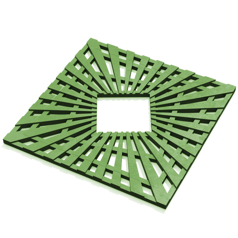 Приствольная решетка для дерева ZKING ATMOSPHERE 1.2х1.2м Зеленая в Мурманске фото