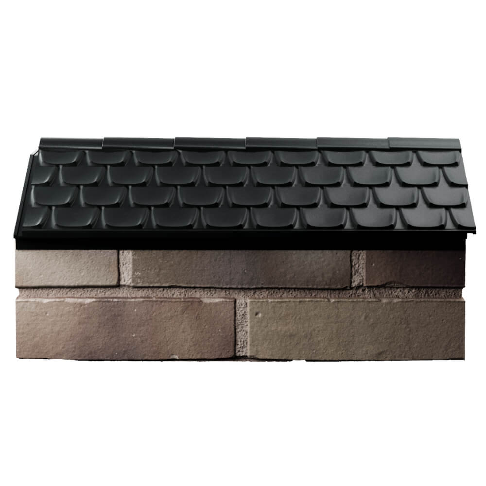 Парапет Zking Эльбрус Черный с посадкой на 1 кирпич (255мм) в Мурманске фото