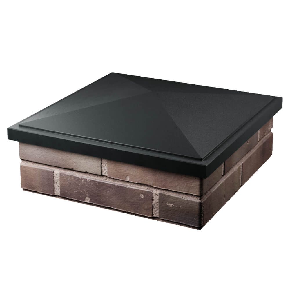 Колпак Zking БонаМоно Черный на столб 2х2 кирпича (515х515, 530х530мм) в Мурманске фото