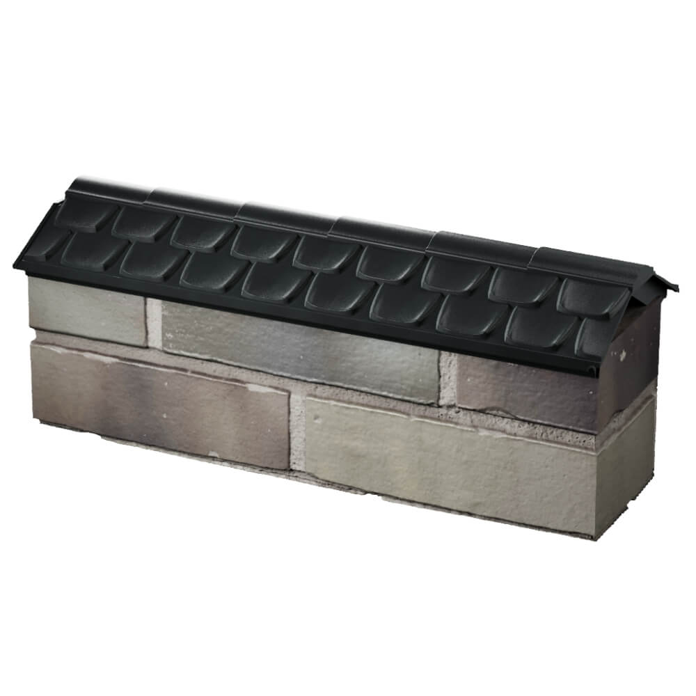 Парапет Zking Эльбрус Черный с посадкой на 0.5 кирпича (130мм) в Мурманске фото