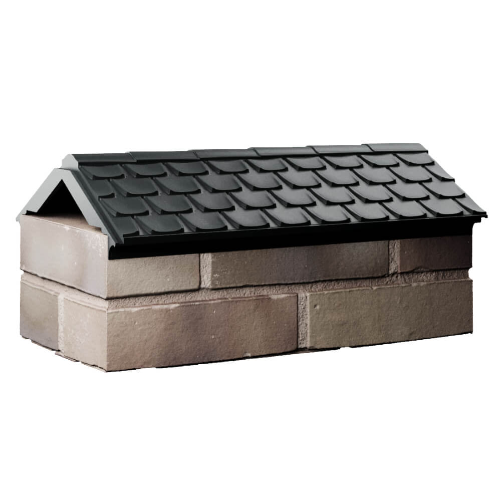 Парапет Zking Эльбрус Черный с посадкой на 1 кирпич (255мм) Мурманск фото