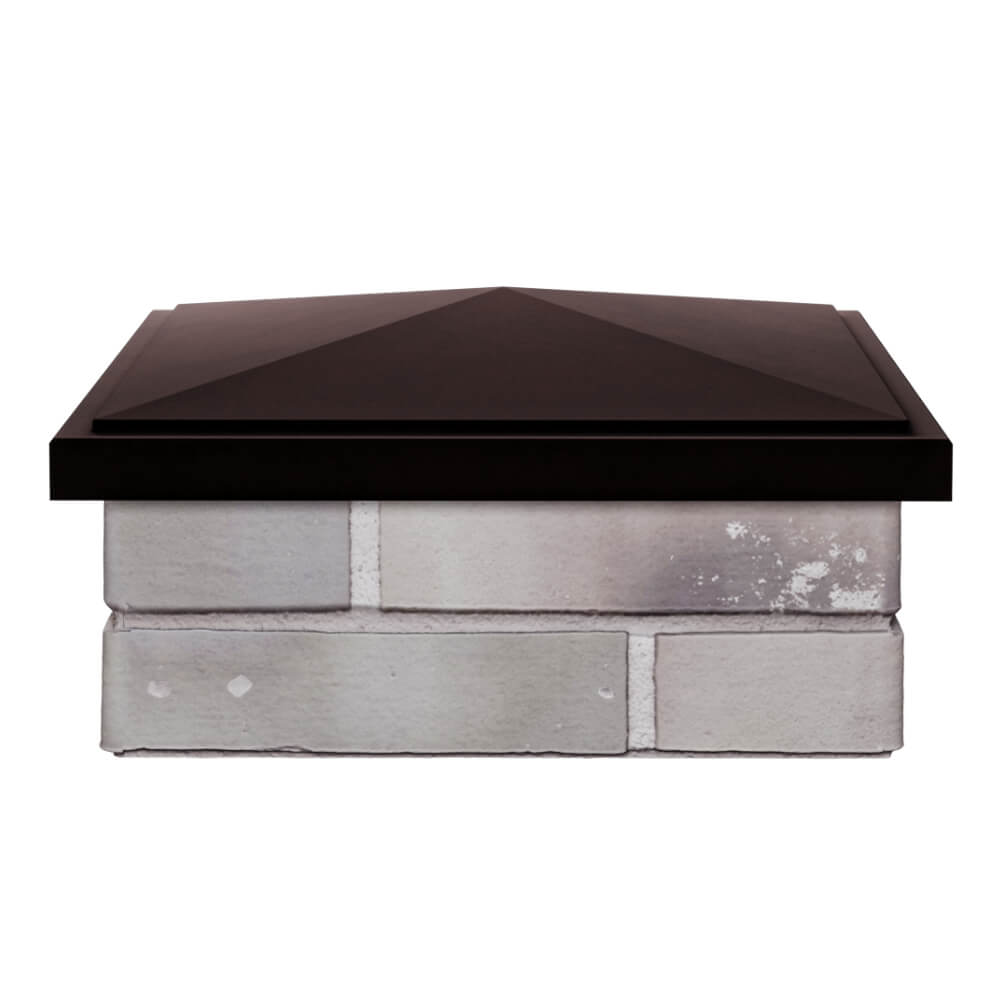 Колпак Zking БонаМоно Коричневый на столб 1.5х1.5 кирпича (385х385, 400х400мм) Мурманск фото