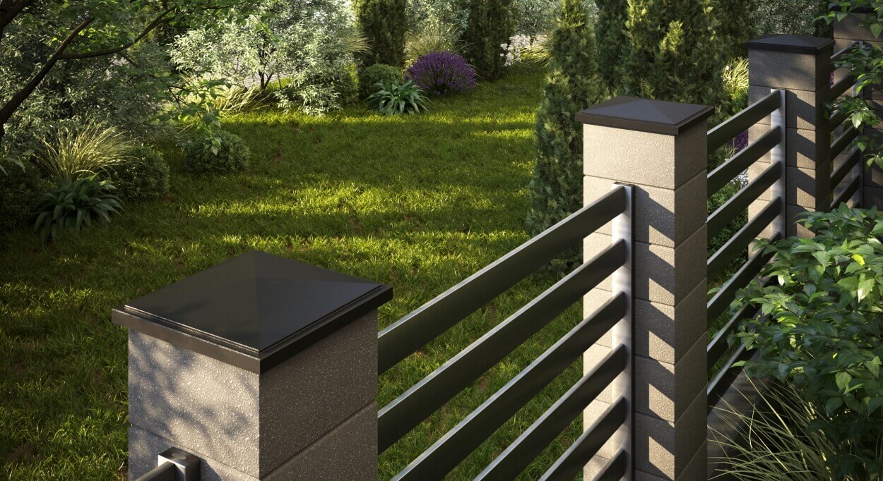 Колпак Zking БонаМоно Коричневый на столб 1.5х1.5 кирпича (385х385, 400х400мм) в Мурманске фото