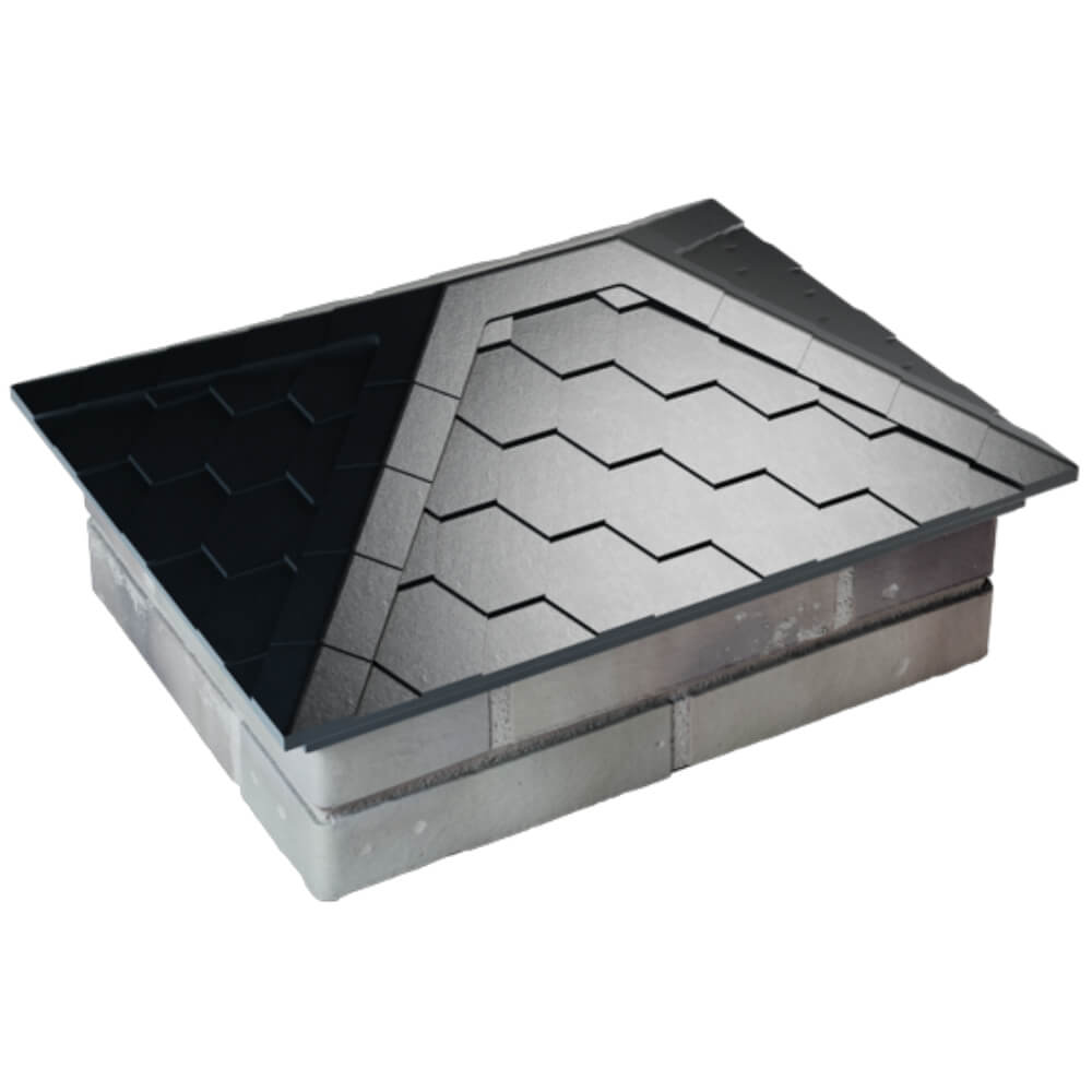 Колпак Zking Эверест Черный на столб 2х1.5 кирпича (520х390мм) Мурманск фото