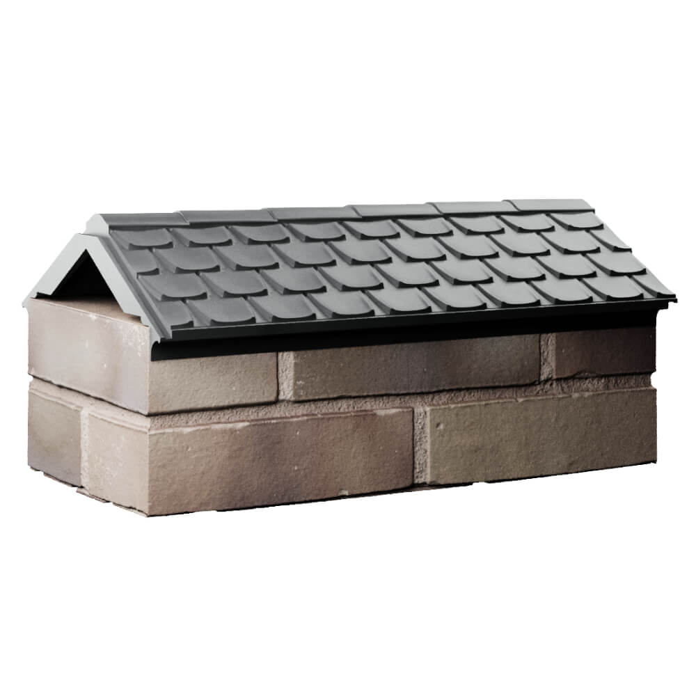 Парапет Zking Эльбрус Серый с посадкой на 1 кирпич (255мм) Мурманск фото