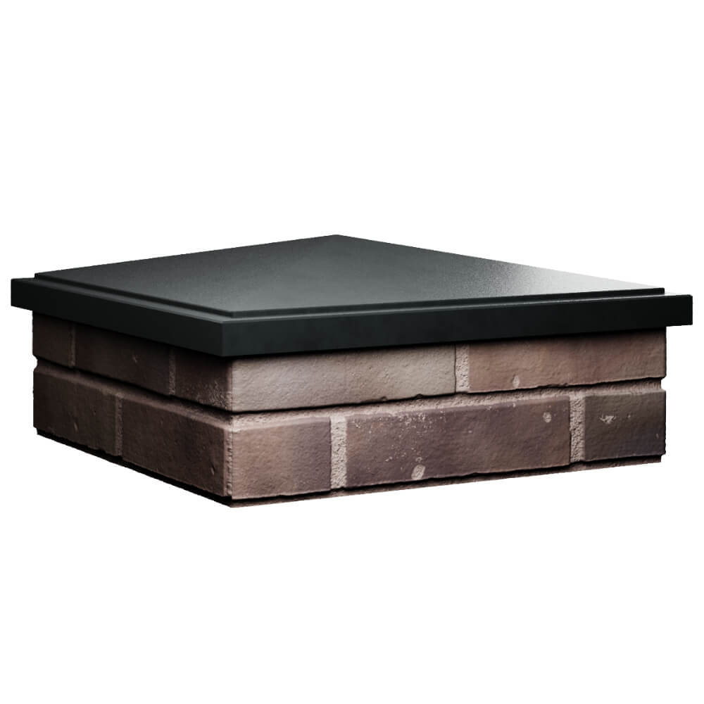 Колпак Zking БонаМоно Черный на столб 2х2 кирпича (515х515, 530х530мм) в Мурманске фото