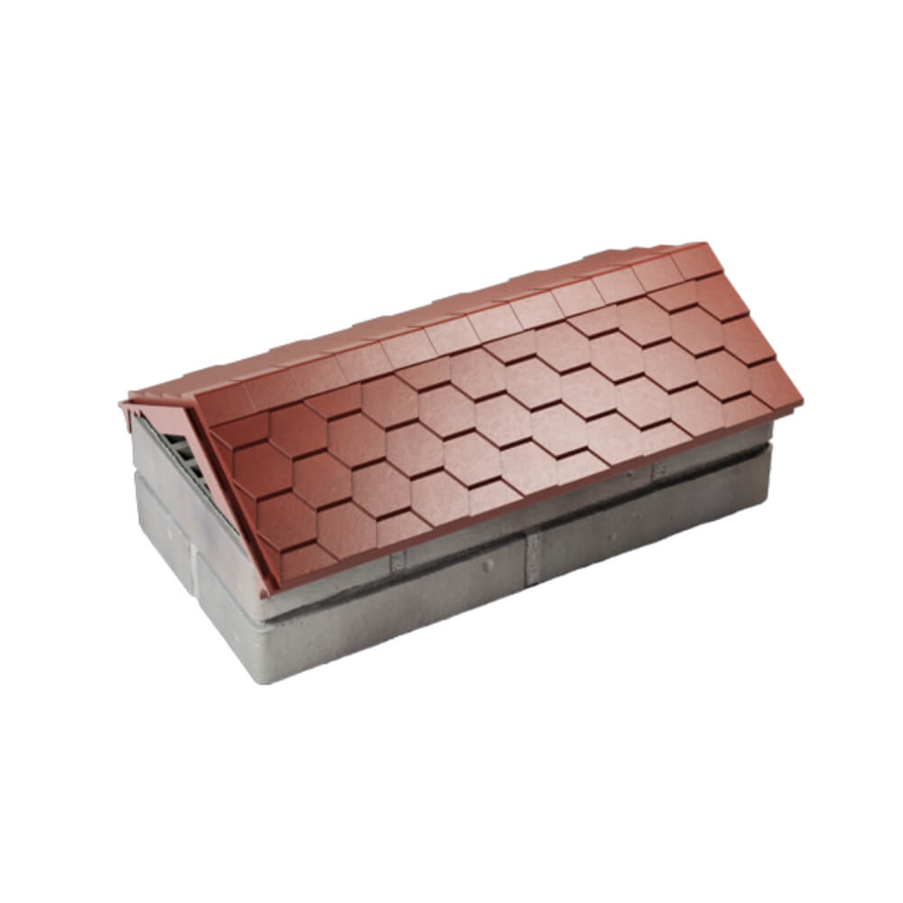 Парапет Zking Эверест Красный с посадкой на 1 кирпич (200/225/255мм) в Мурманске фото