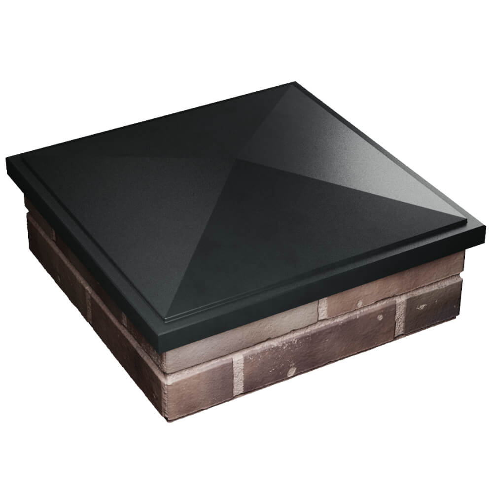 Колпак Zking БонаМоно Черный на столб 2х2 кирпича (515х515, 530х530мм) в Мурманске фото