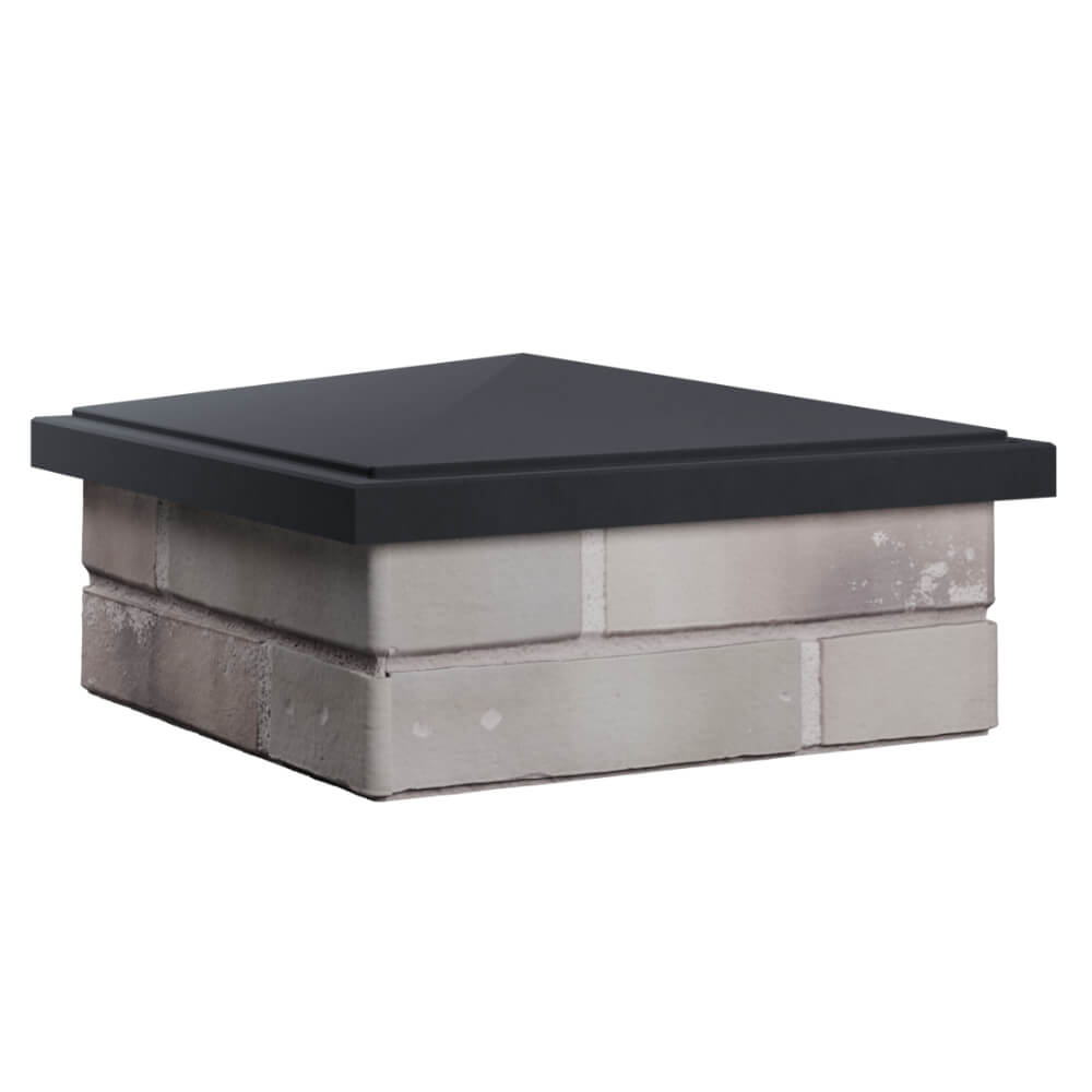 Колпак Zking БонаМоно Серый на столб 1.5х1.5 кирпича (385х385, 400х400мм) в Мурманске фото