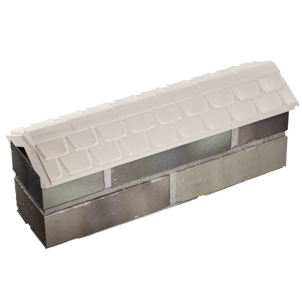 Парапет Zking Эльбрус Бежевый с посадкой на 0.5 кирпича (130мм) в Мурманске фото