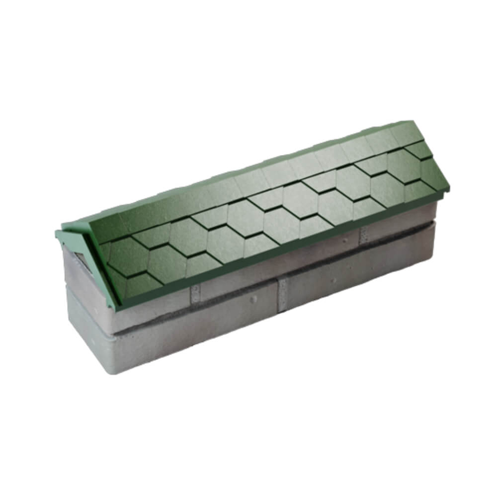 Парапет Zking Эверест Зеленый с посадкой на 0.5 кирпича (130мм) в Мурманске фото