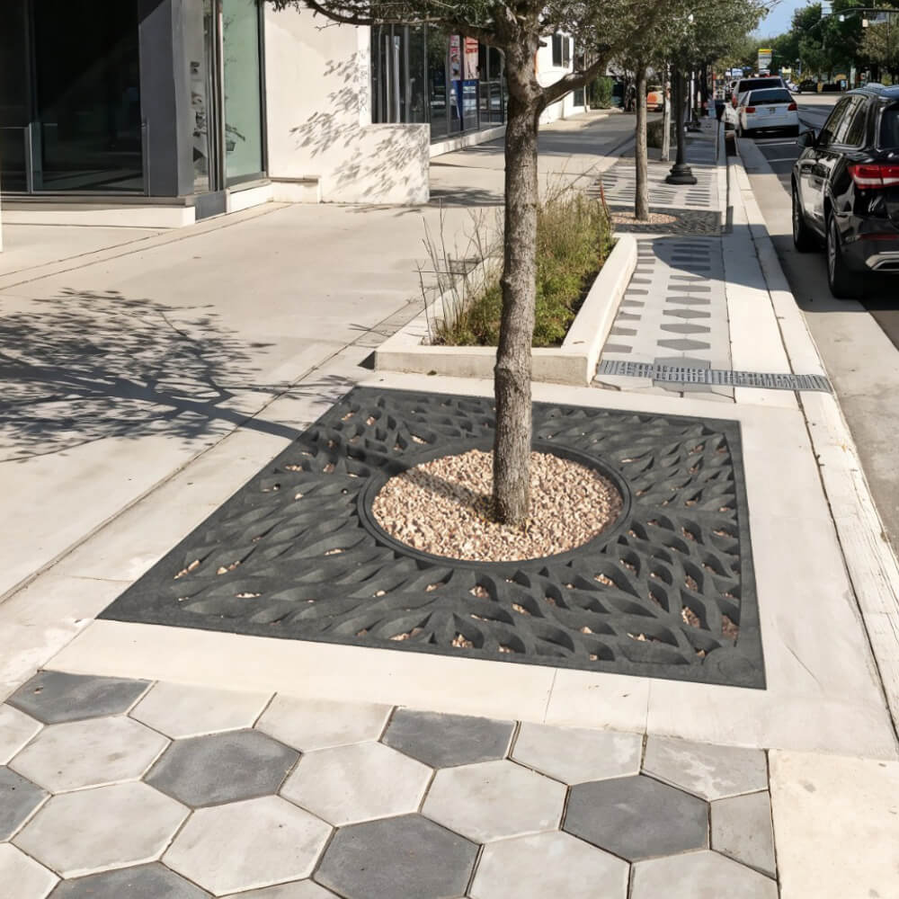 Приствольная решетка для дерева ZKING CRUST 2х2м Черная в Мурманске фото