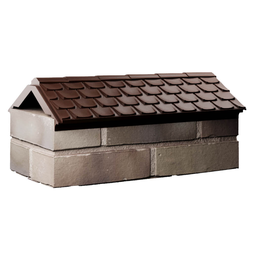 Парапет Zking Эльбрус Коричневый с посадкой на 1 кирпич (255мм) Мурманск фото